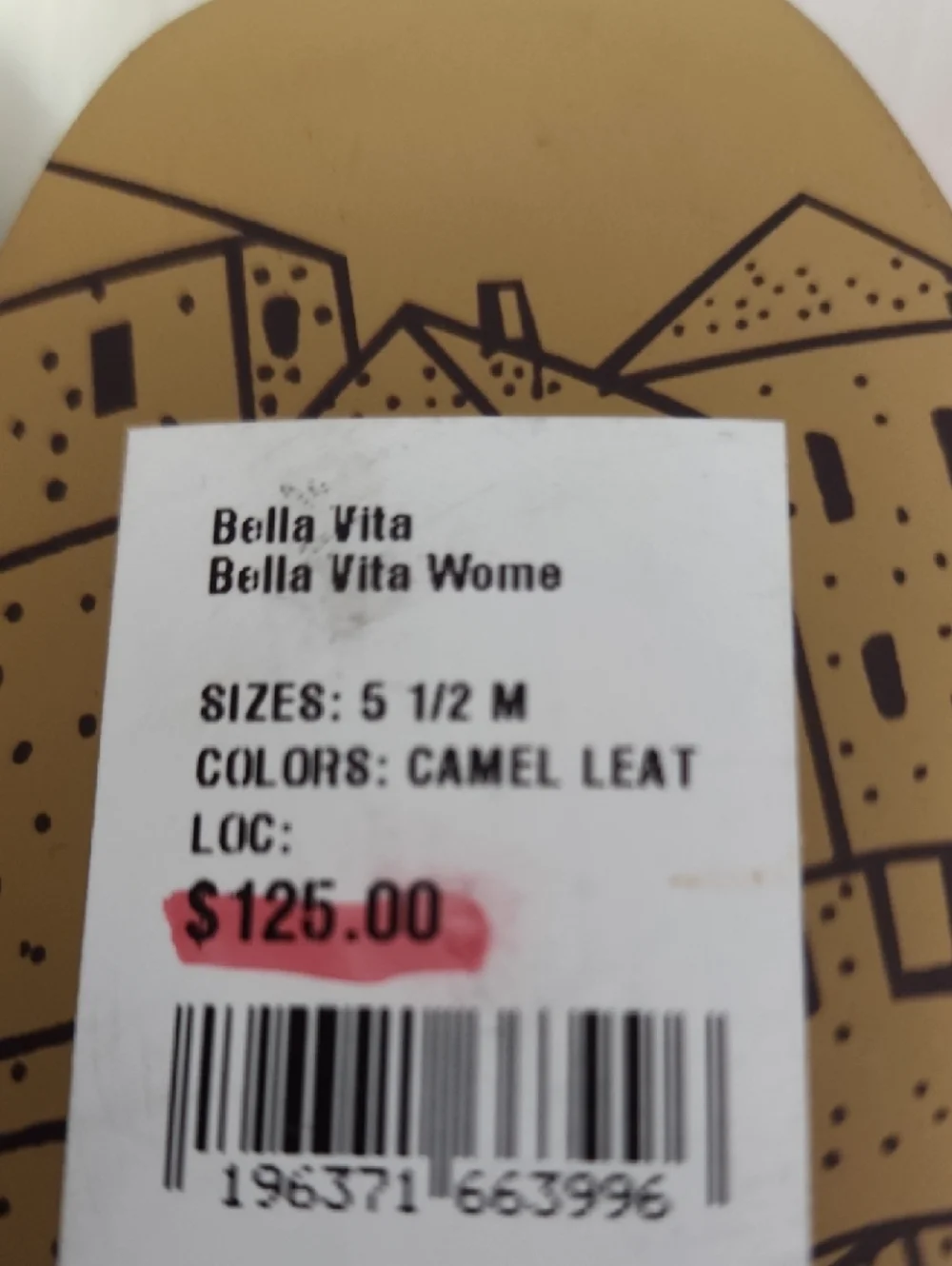 $125 Bella Vita Brown Chain-Detail Leather Loafers - Picture 4 of 8